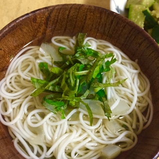 夏にぴったり！冷やしにゅうめん